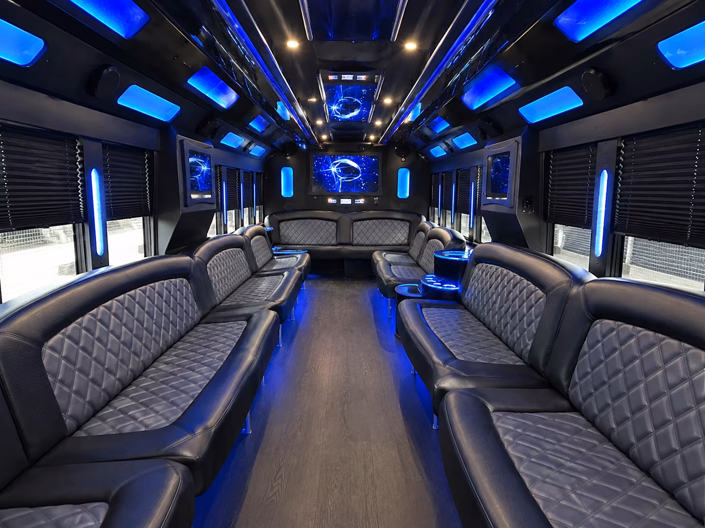 28 Passenger Party Bus Inside