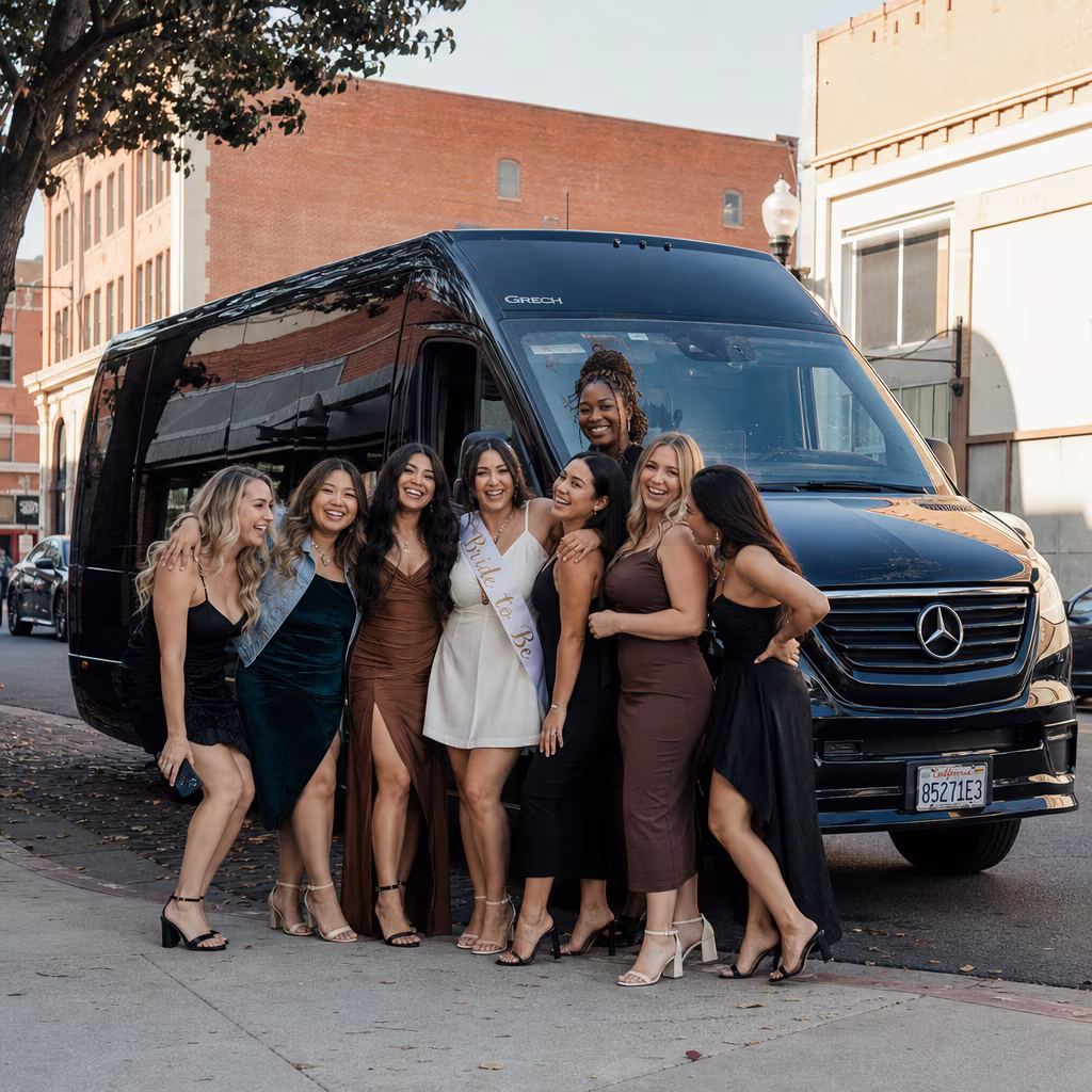 Bachelor and bachelorette party bus
