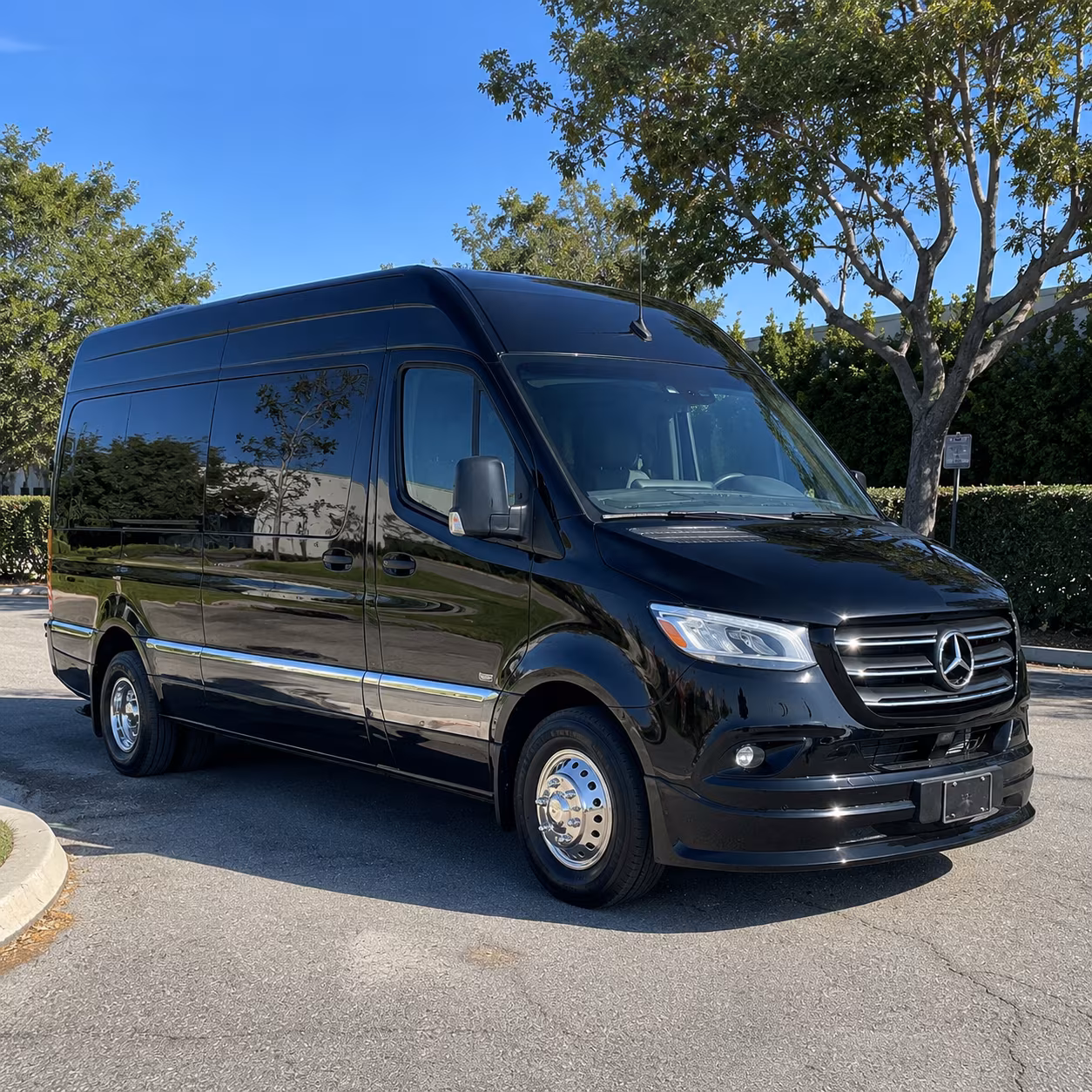 Fullerton Airport Shuttle & Transportation party bus exterior