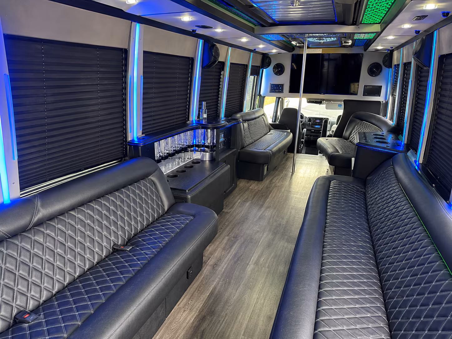 Fullerton Bachelor & Bachelorette Transportation onboard seating