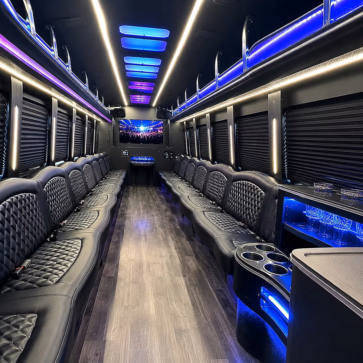 Fullerton Birthday, Sweet 16, & Quinceañera Transportation onboard seating