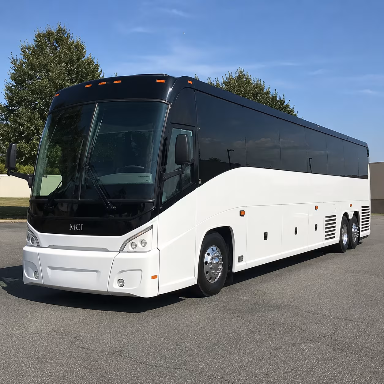 Fullerton Corporate Transportation party bus exterior