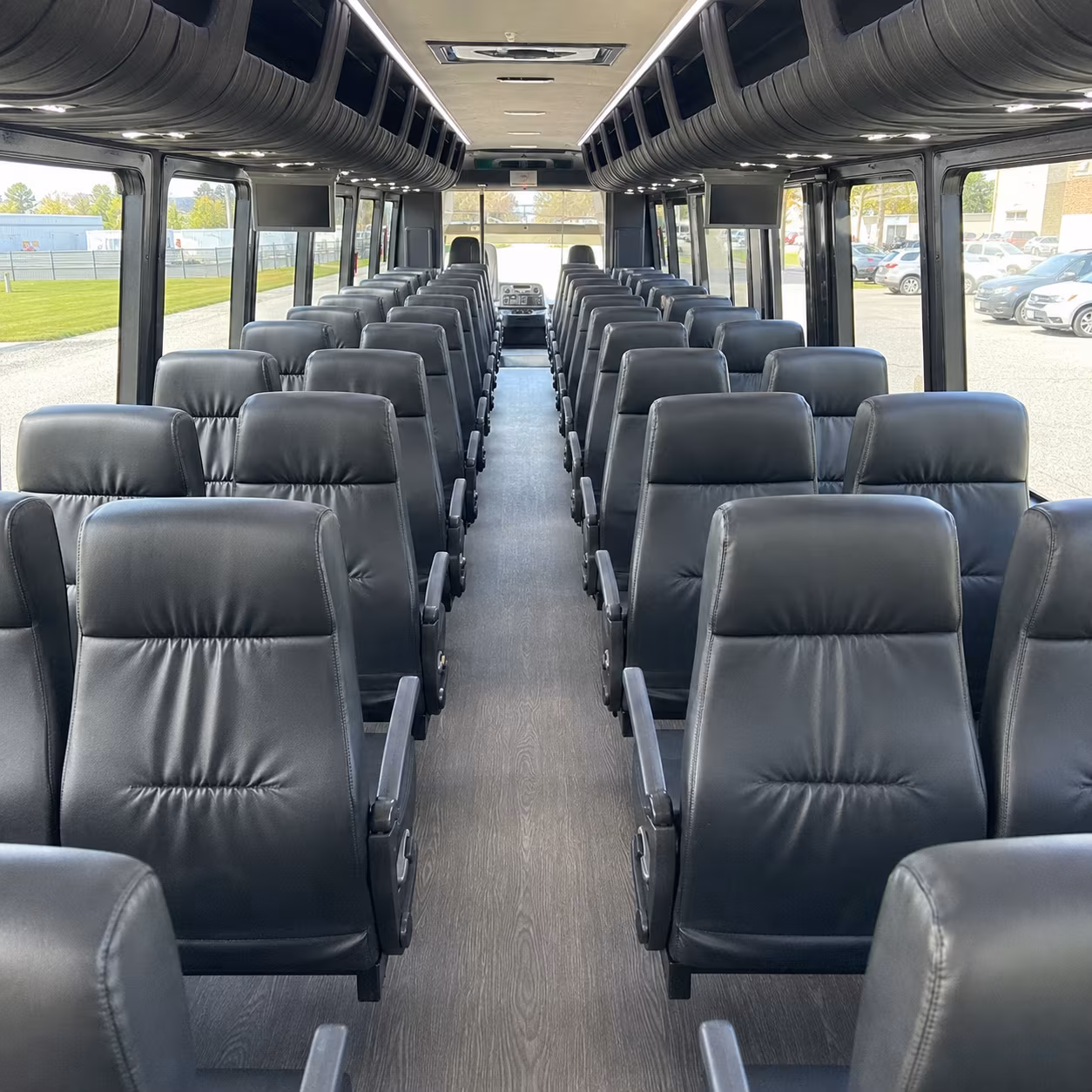 Fullerton Corporate Transportation party bus exterior