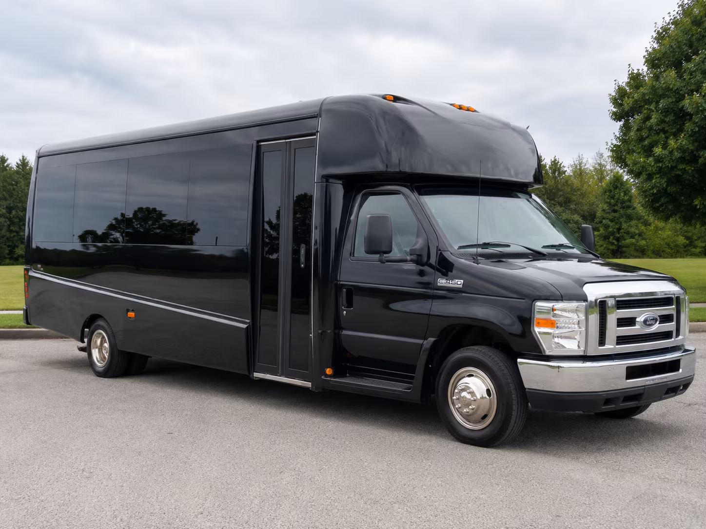 Fullerton Corporate Transportation party bus exterior