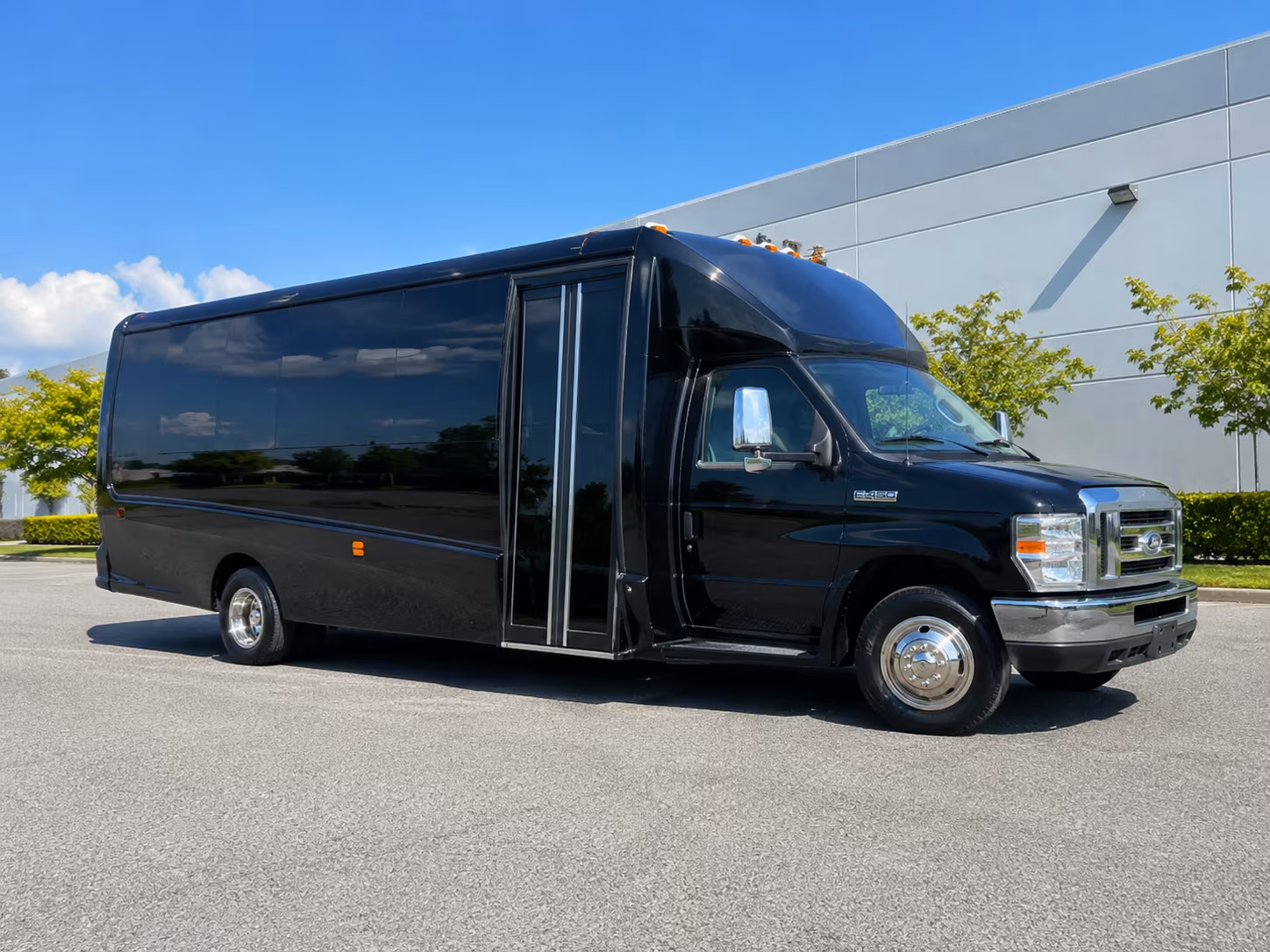 Fullerton Private Event Transportation party bus exterior
