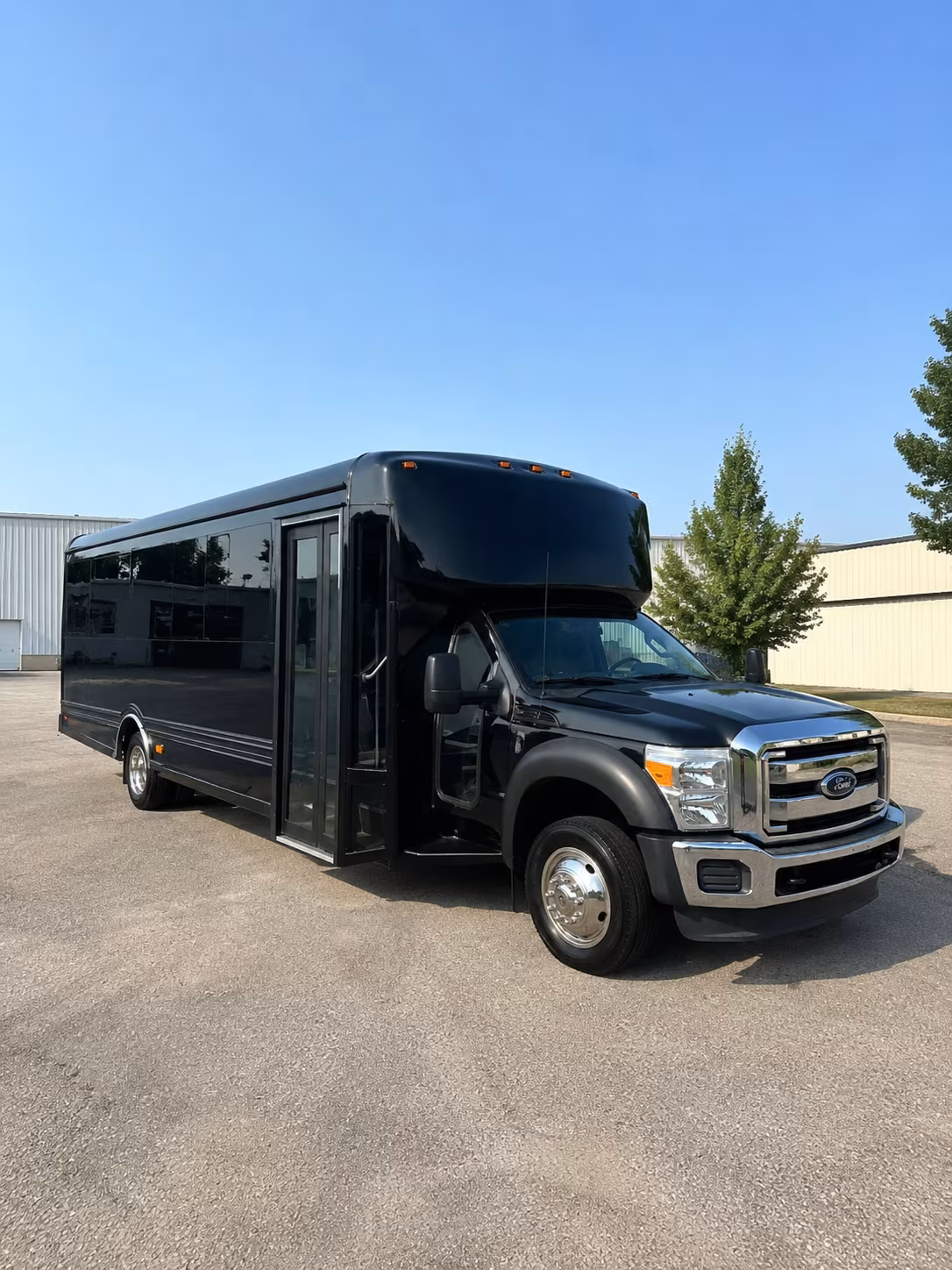 Fullerton Private Event Transportation party bus exterior