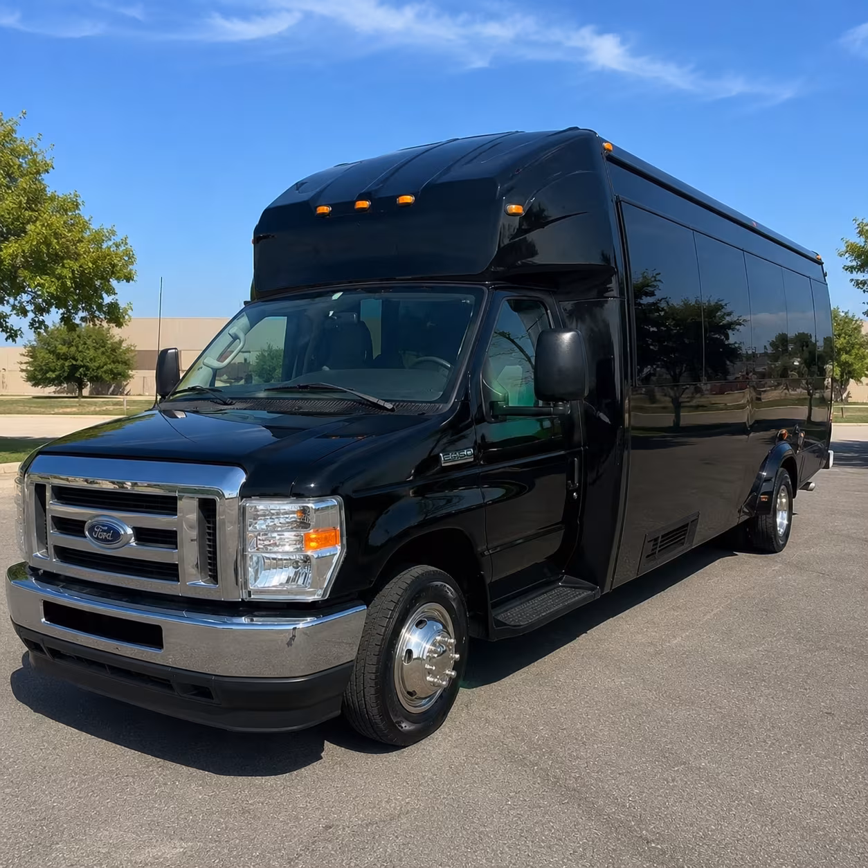 Fullerton Prom & Homecoming Transportation party bus exterior