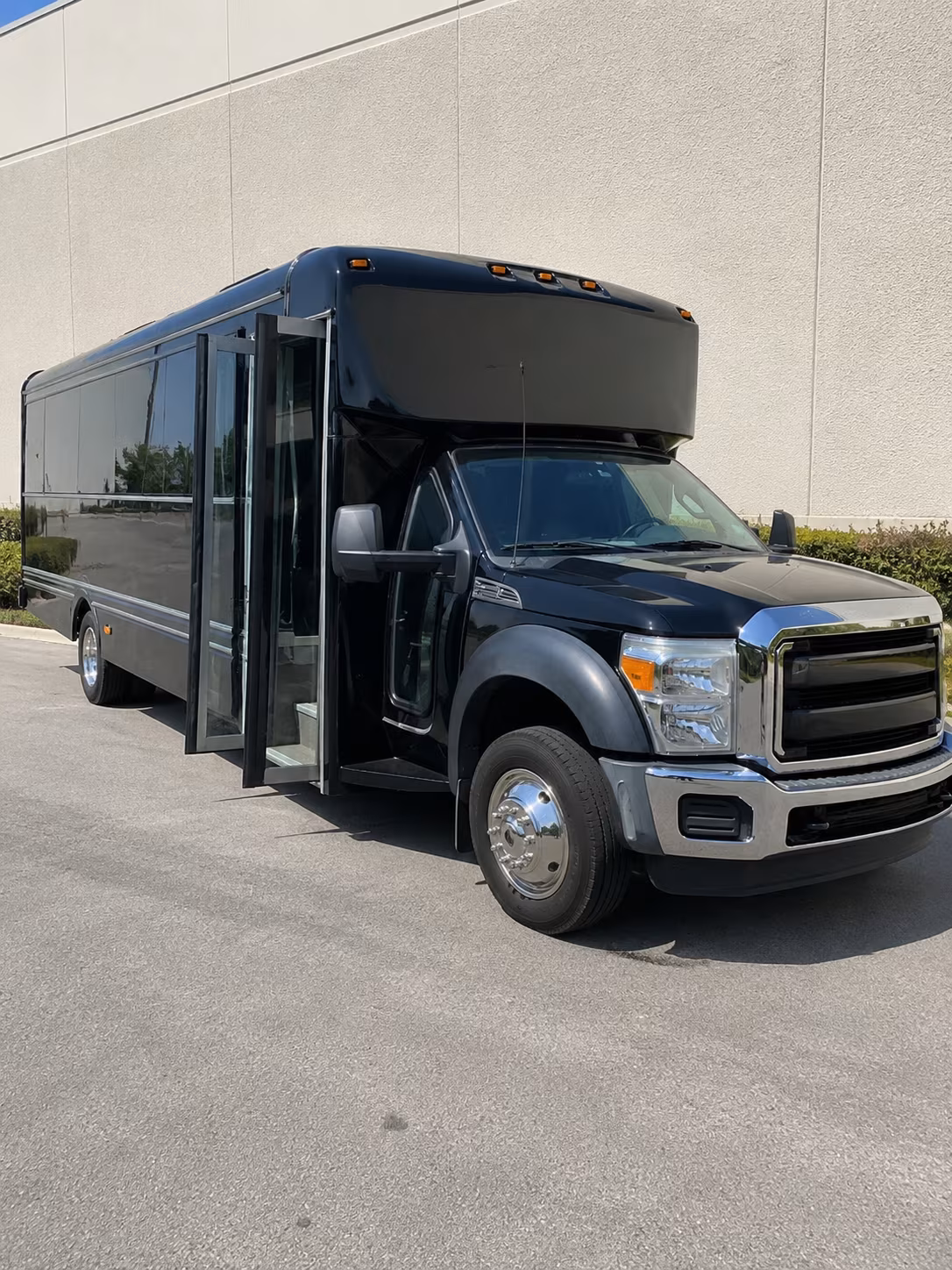 Fullerton Prom & Homecoming Transportation party bus exterior
