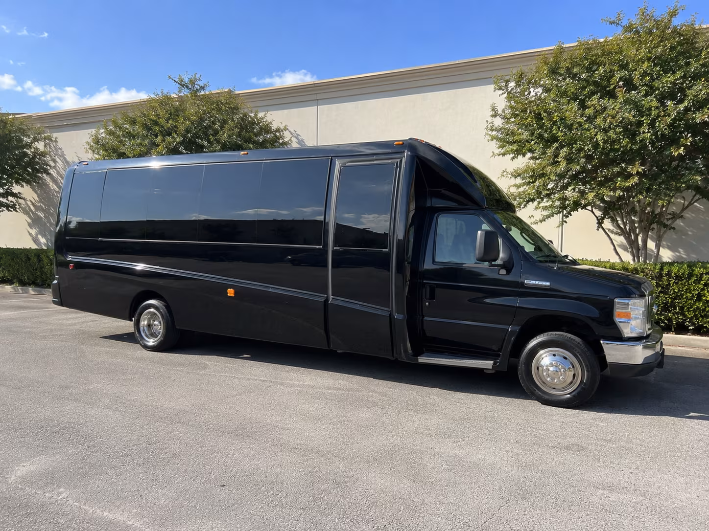 Fullerton Prom & Homecoming Transportation party bus exterior