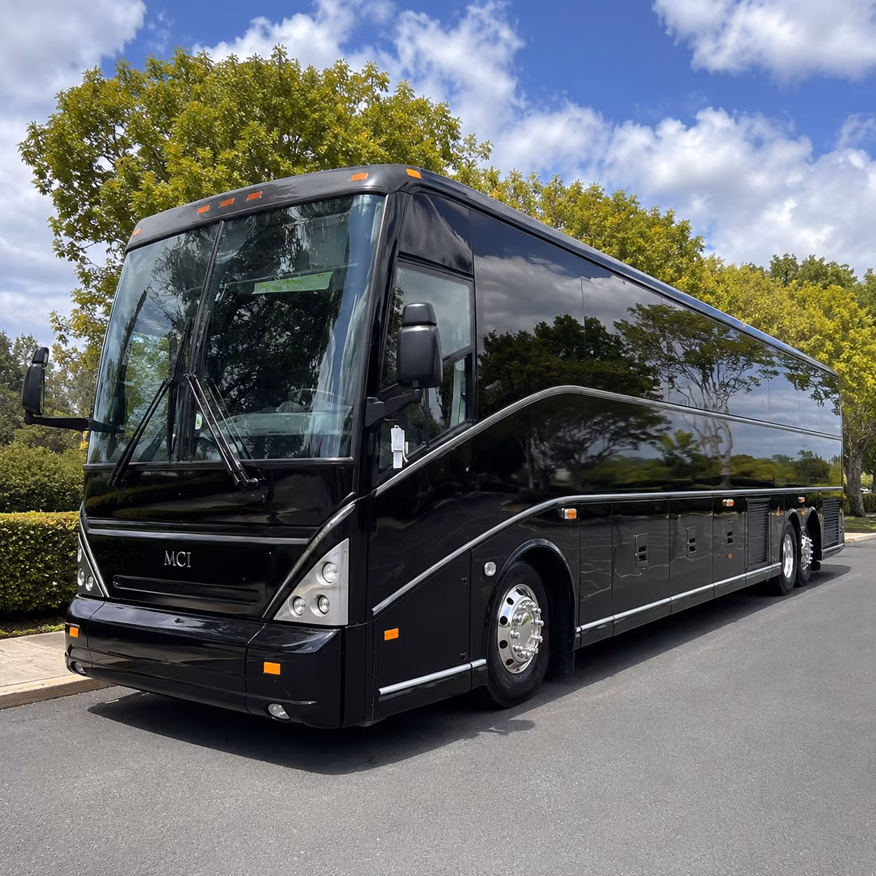 Fullerton School Event Transportation party bus exterior