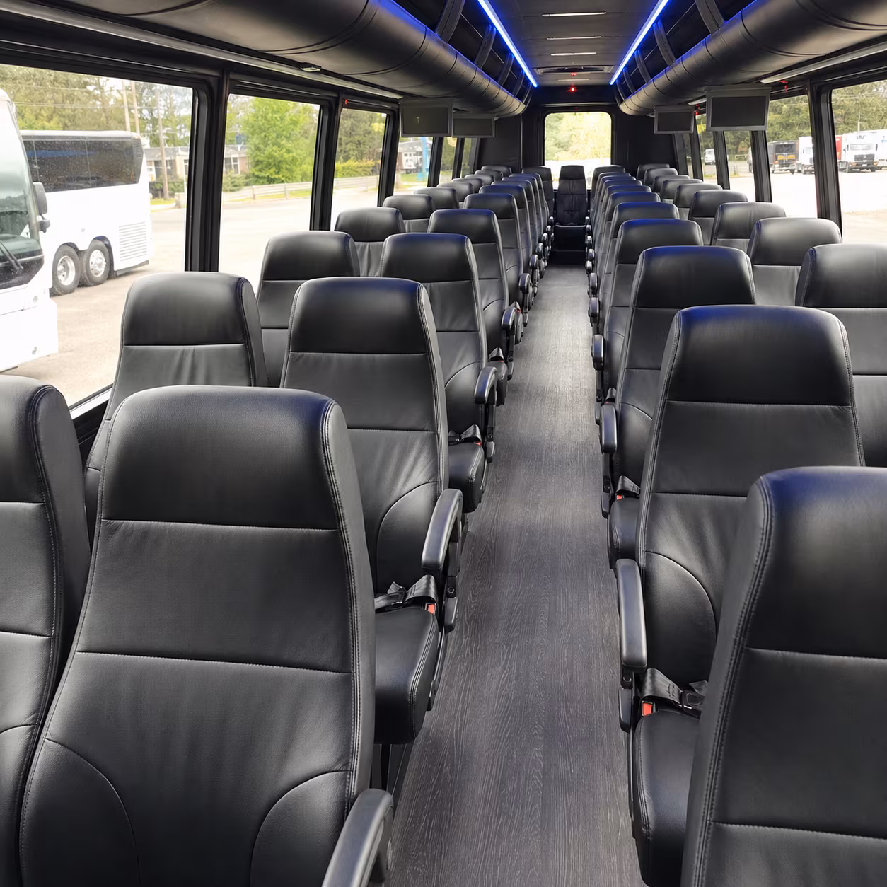 Fullerton School Event Transportation party bus exterior