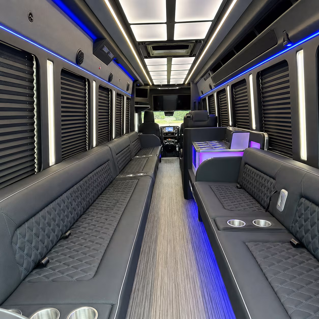 Fullerton Sporting Event Transportation onboard seating