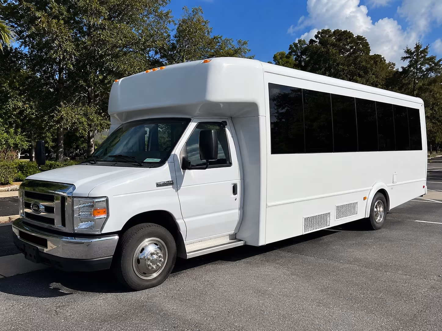 Fullerton Wedding Transportation party bus exterior
