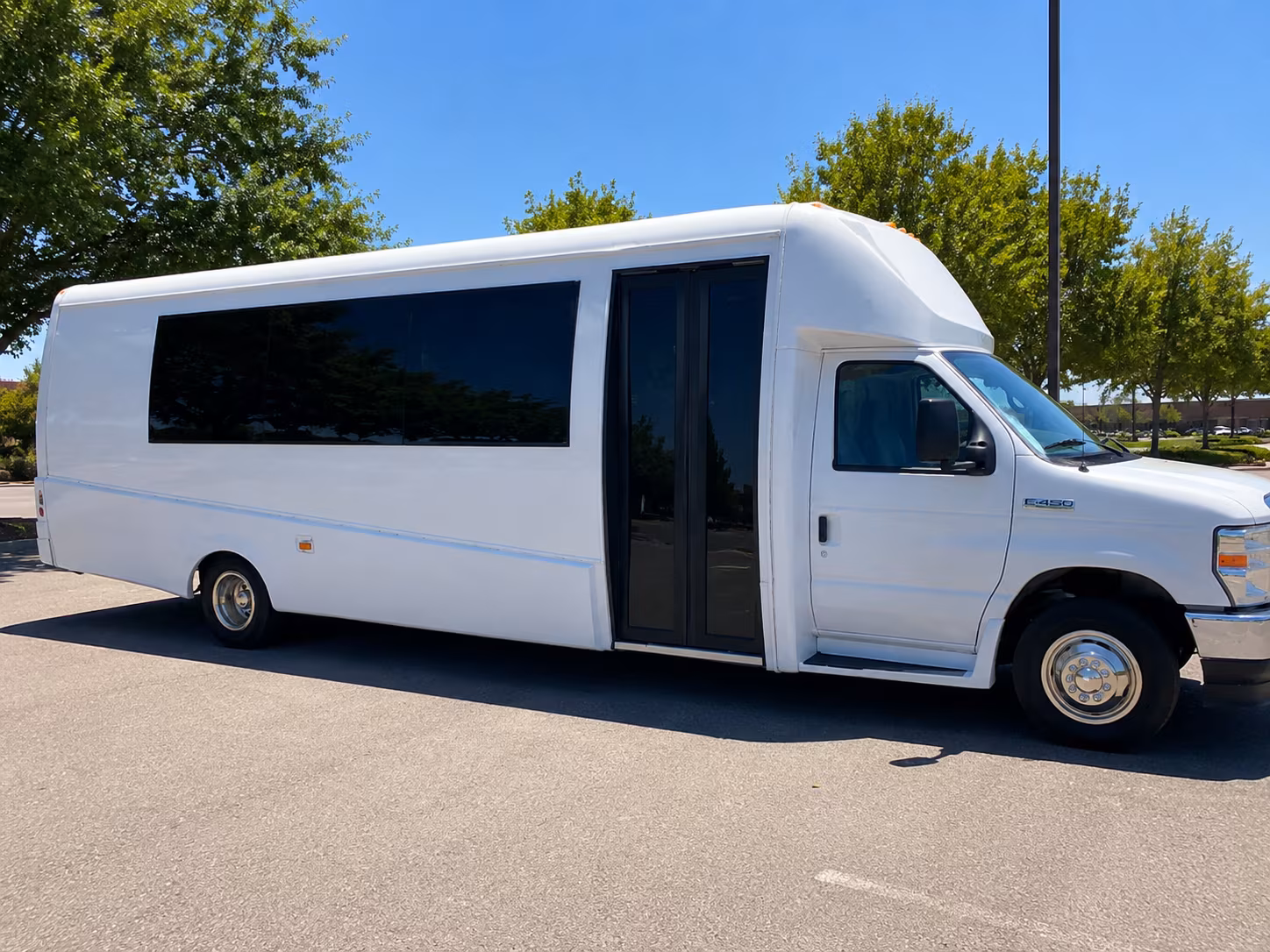 Fullerton Wedding Transportation party bus exterior