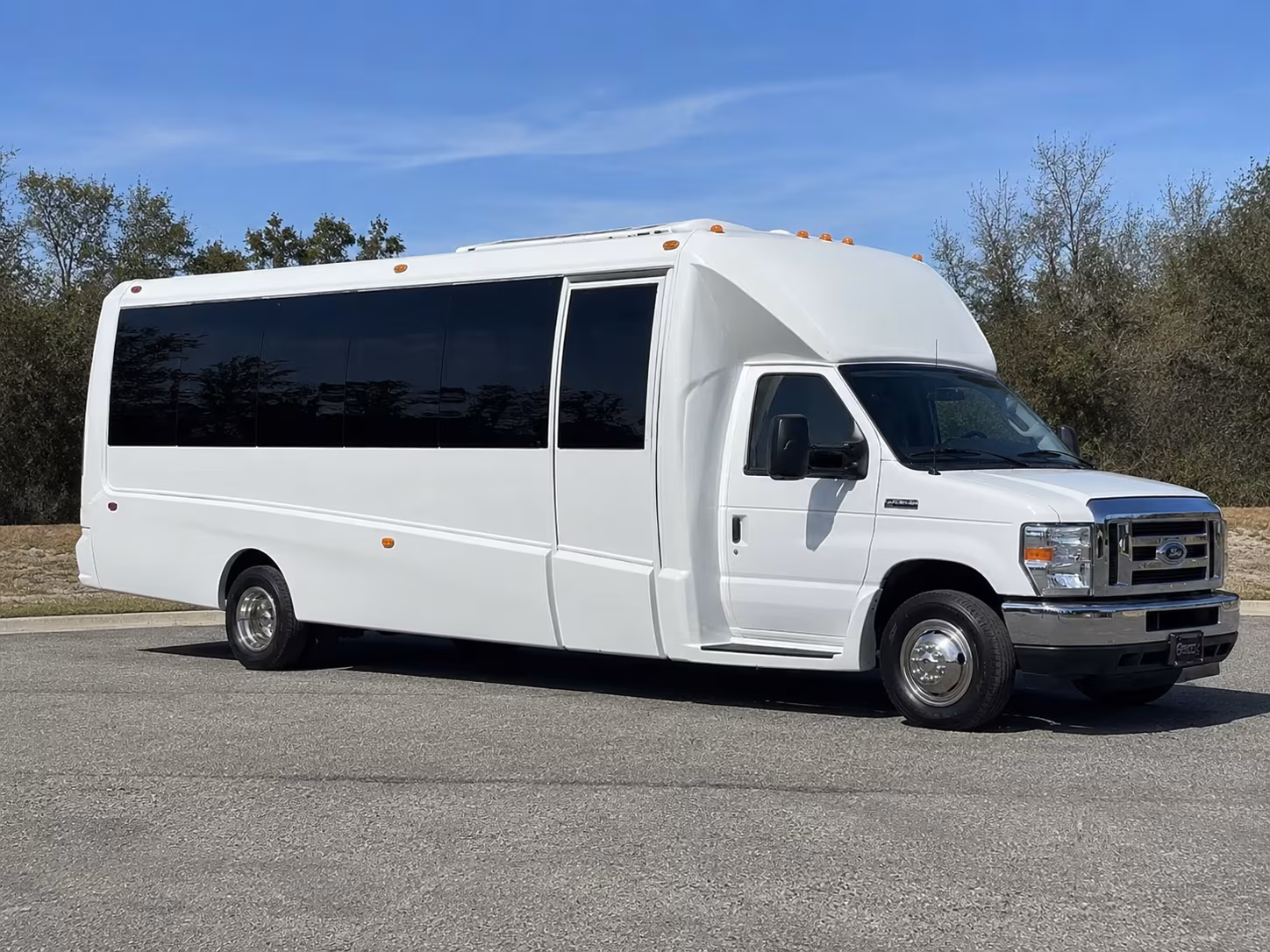 Fullerton Wedding Transportation party bus exterior