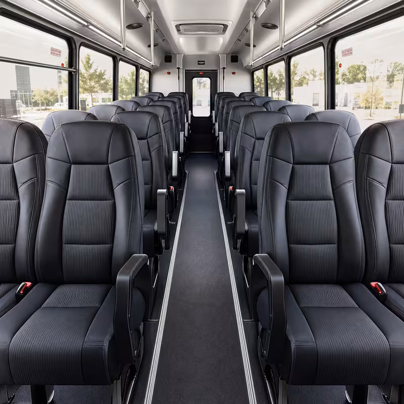 15-35 Passenger Minibus Inside
