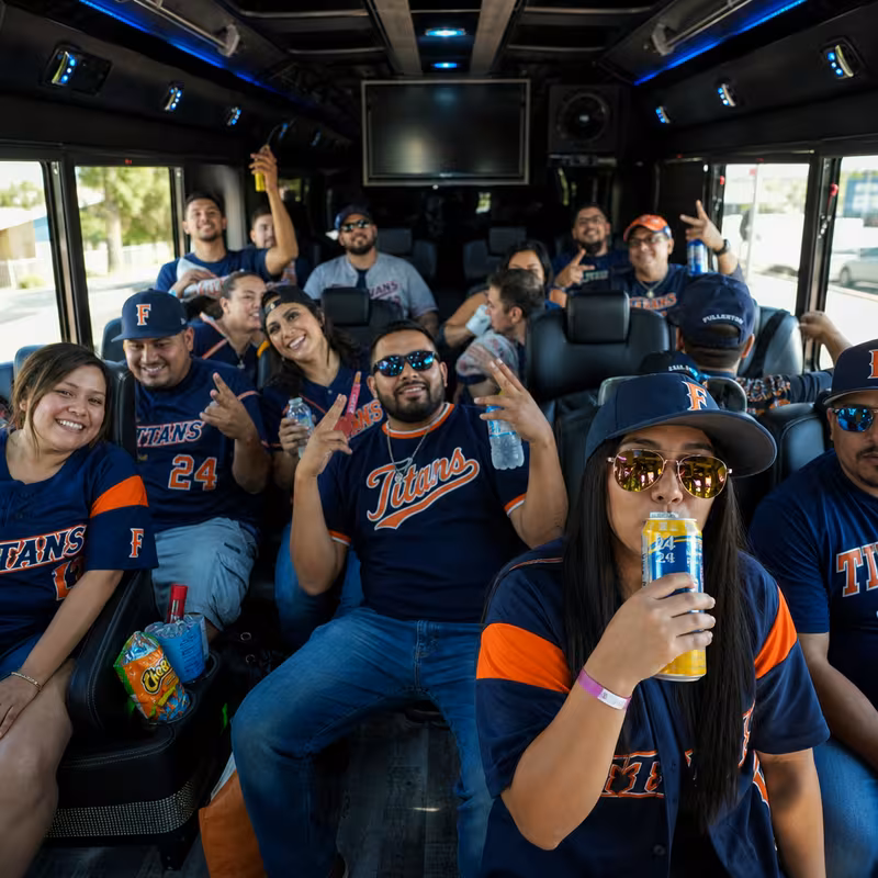 Fullerton Sporting Event Transportation fleet vehicle