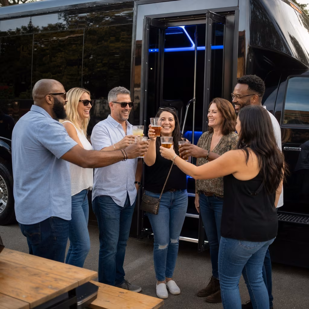 Fullerton Winery Tour & Pub Crawl Transportation