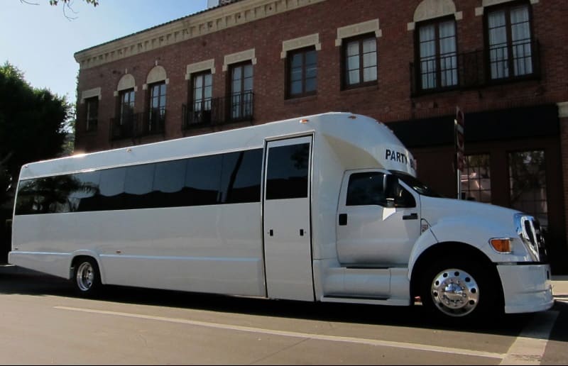 Irvine 30 Passenger Party Bus White